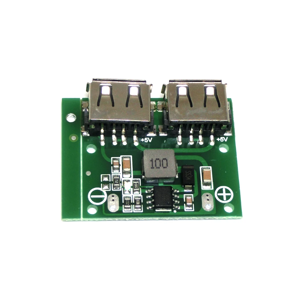 9V 12V 24V to 5V DC-DC Step Down Charger Power Module Dual USB Output Buck Voltage Board 3A Car Charge Charging Regulator 6-26V