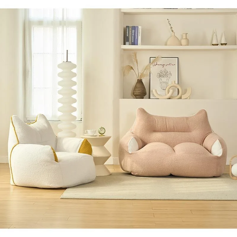 Lazy sofa can sleep Internet celebrity single small sofa chair bedroom tatami caterpillar balcony leisure chair