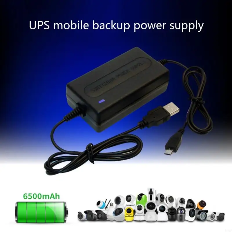 y4ue recargable6500mah li-ion battery pack for trouter و CCTV camera