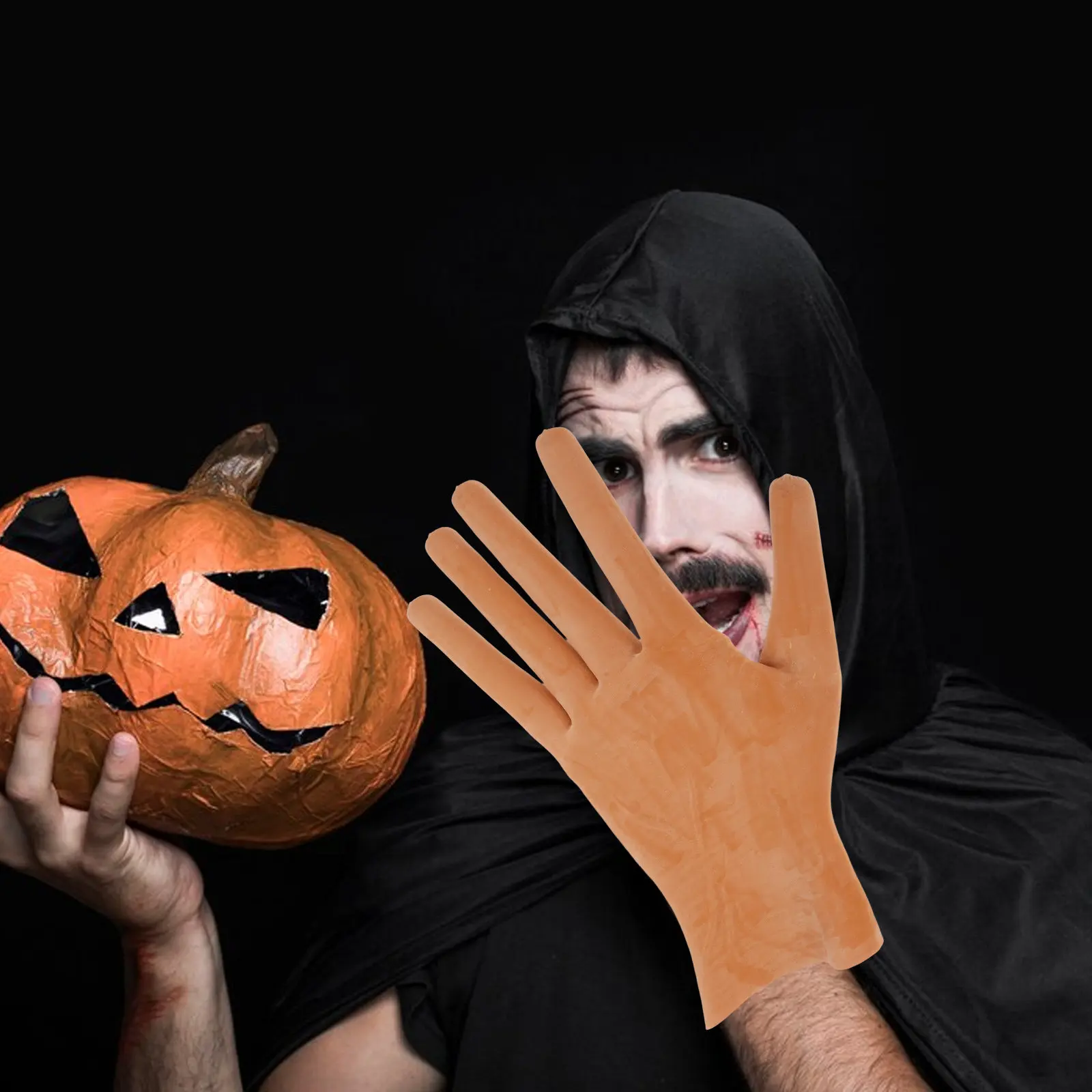 1-pair-hot-dog-gloves-latex-halloween-costume-party-accessory-gothic-gloves-cosplay-props-full-finger-glove-scary