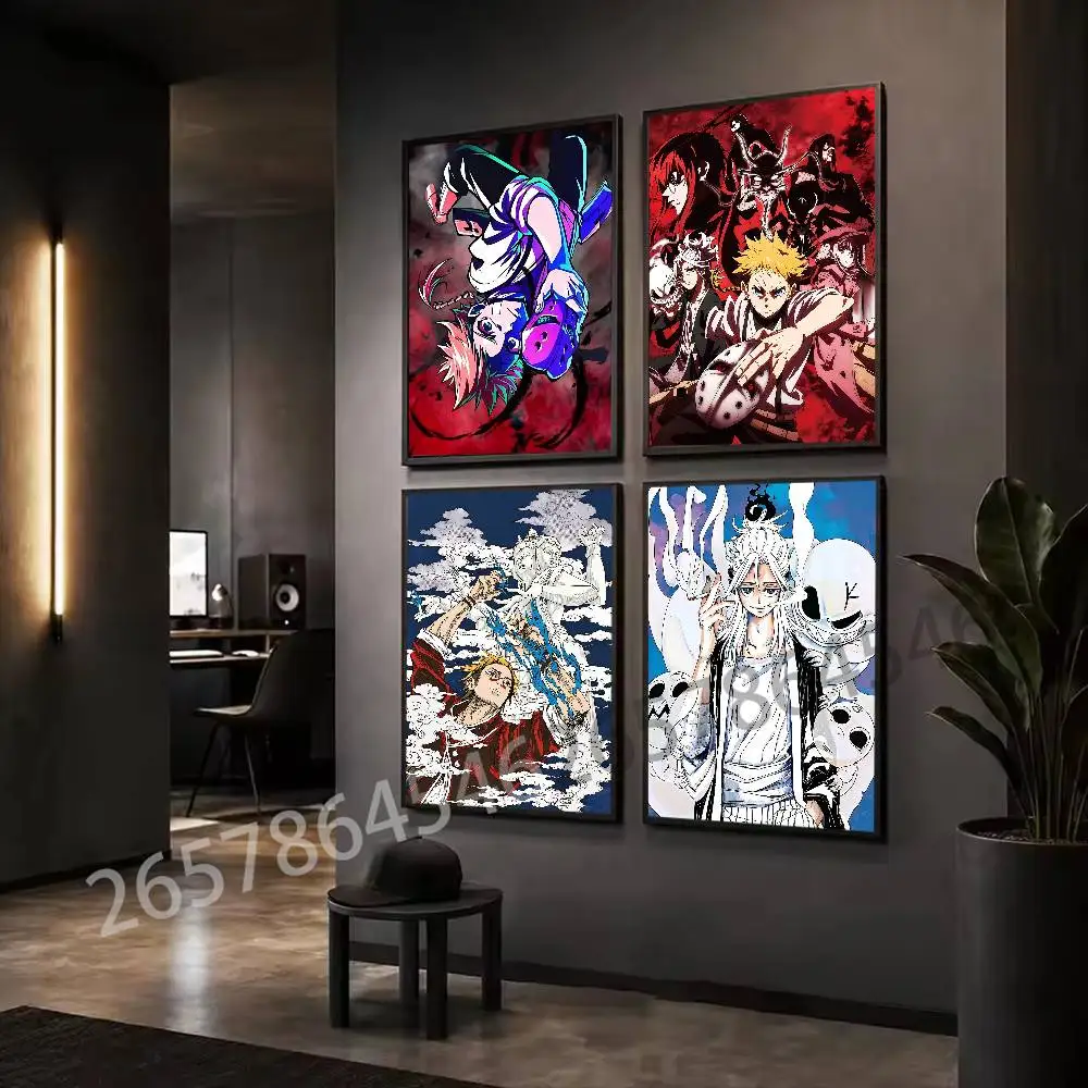 T-the vermilion M-mask Wall Art Poster Print Wall Decor for Living Room Bedroom Home Decoration