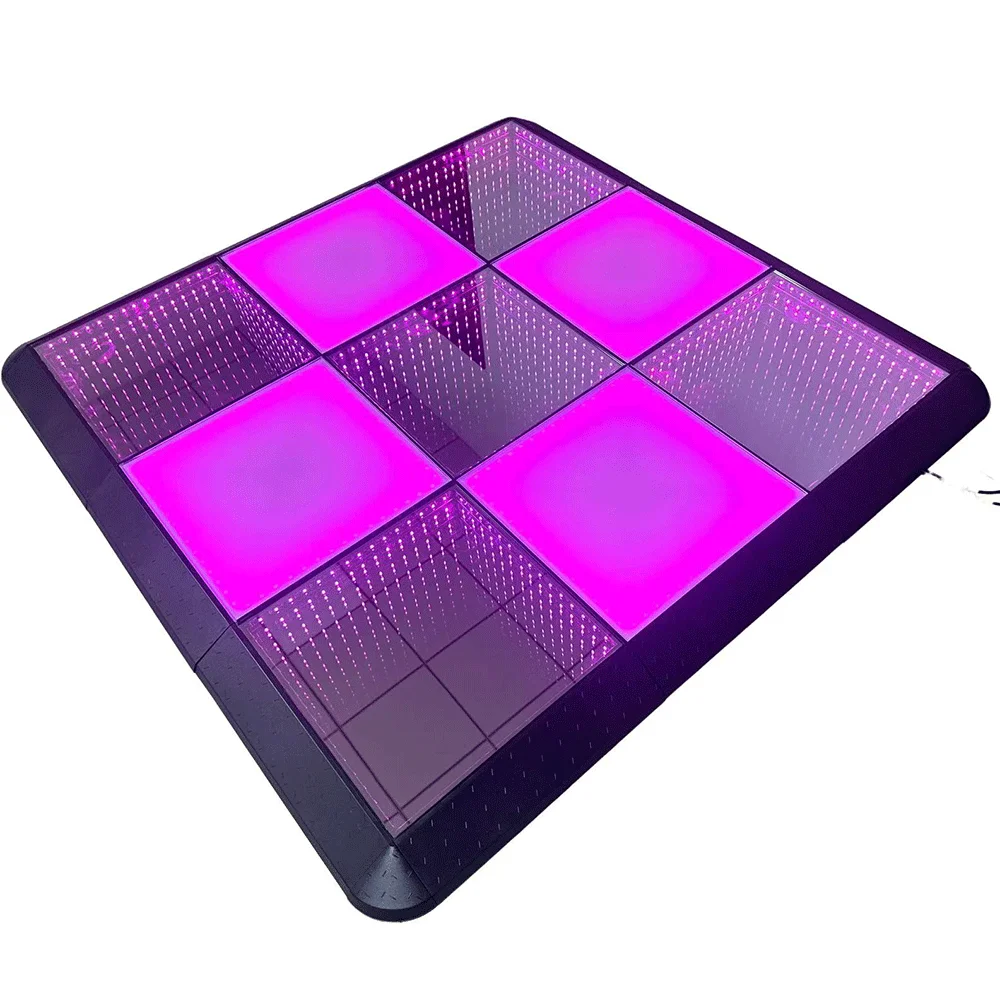 Magnetic Connection Led Floor Tiles Sensor Interactive Dancing Floor Light up Led Tiles for Wedding Events Parties Entertainment