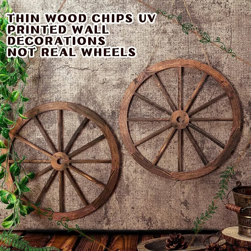 American Country Wheel dekorative Wandbehang Nordic Ins Home Decoration Runde Retro Holzprodukte