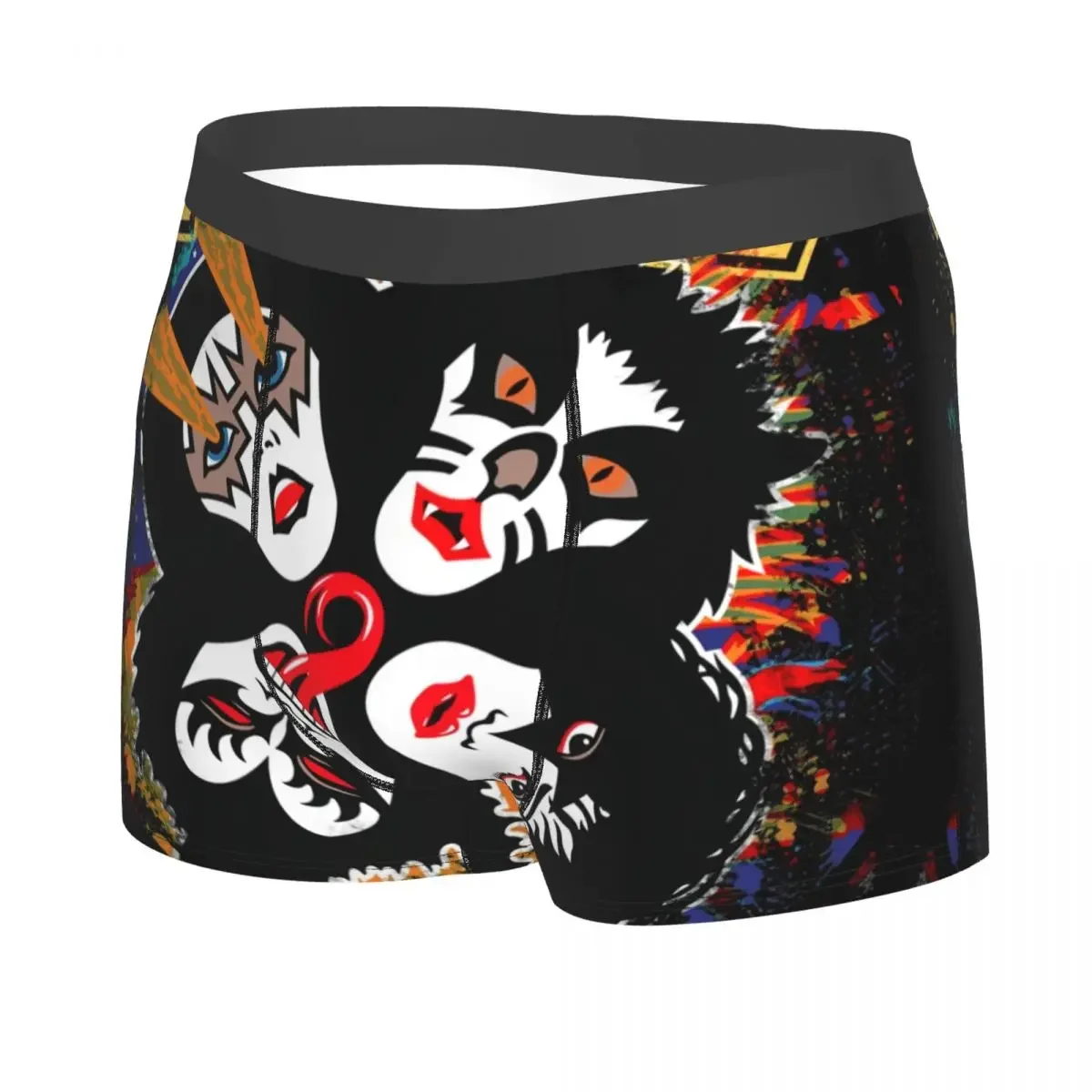 Fashion Rock Catman Demon Kiss Band Boxers Shorts Panties Male Underpants Stretch Rock And Roll Briefs Underwear