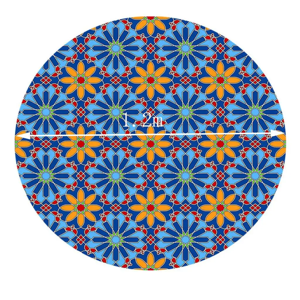 フィットテーブルクロス防水ラウンドテーブルクロス120センチメートルダイニングルーム