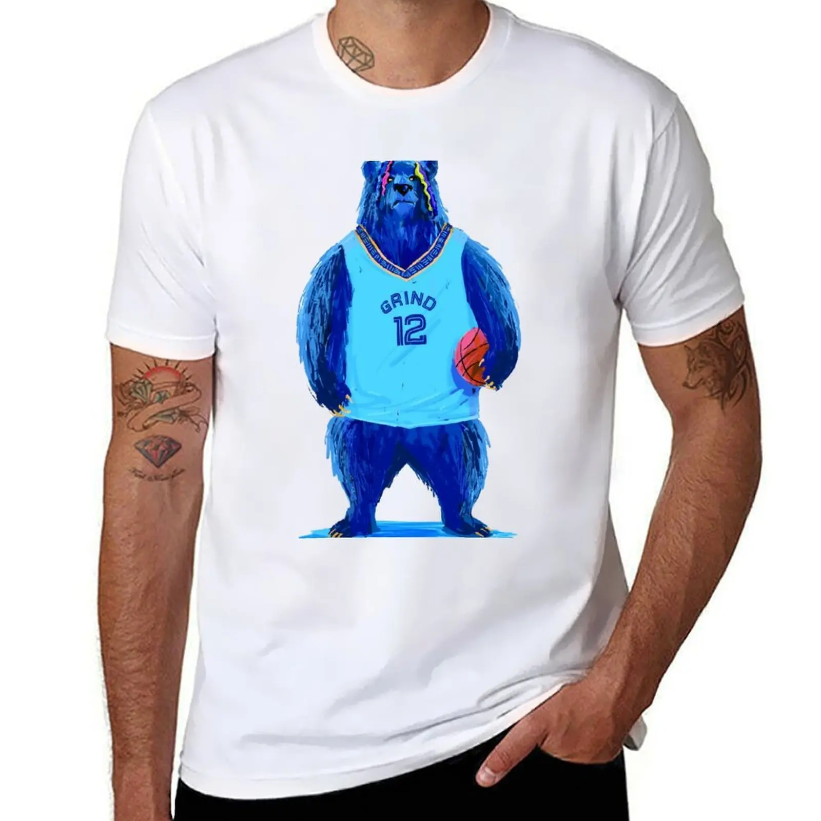 

Ja Morant 12 Bear T-Shirt man graphic t shirt t shirts for man pack cotton T-Shirt
