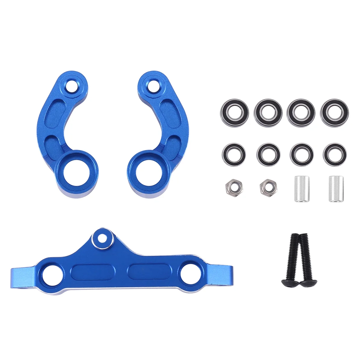 Metal Steering Assembly for 1/5 Arrma KRATON 8S BLX Outcast 8S BLX KRATON EXB Roller Upgrade Parts Accessories,Blue