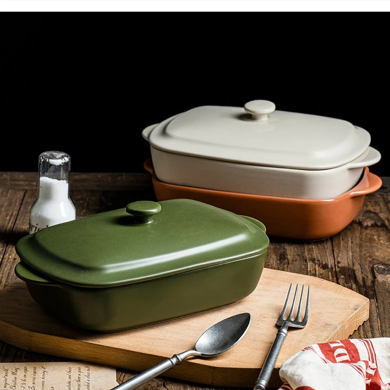 

Керамическая крышка для жарки коммерческого жареного риса, бытовой посуда для духовки, ухо