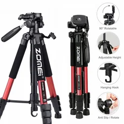 Zomei Professional Camera Aluminum Floor Tripod Stand with 360° Degree Rotation Pan Head for Mobile Phone DSLR Canon Nikon Video