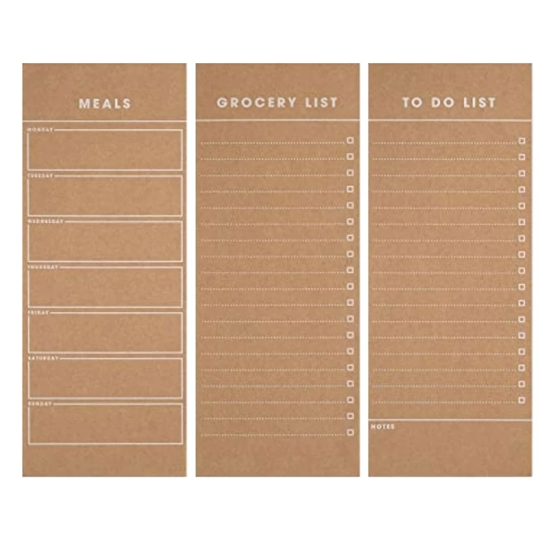 Notepads ตู้เย็น Notepads Writing Pad 50 แผ่น/แผ่นกว้างเรียงราย