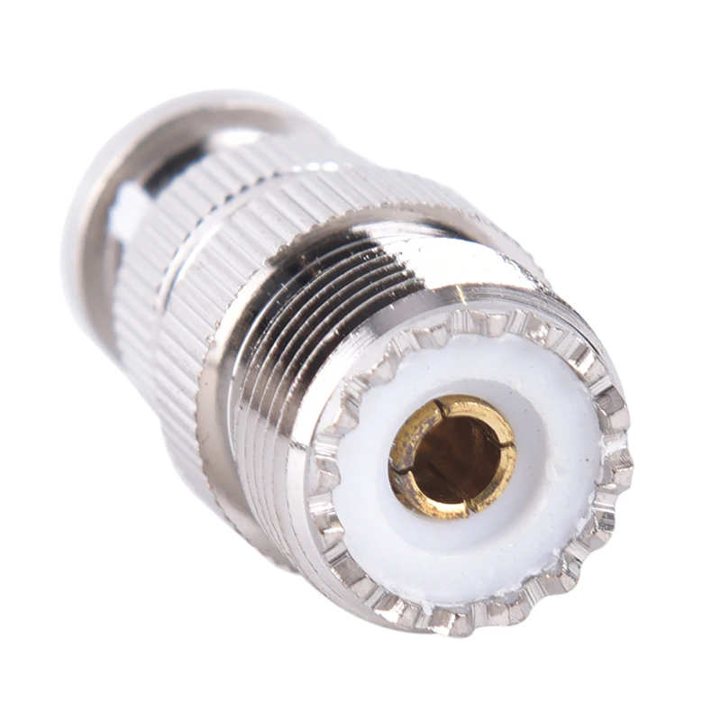 1PCS BNC Male to SO239 UHF PL-259 Jack RF Female Coaxial Adapter Cable Connector for Electronic Components