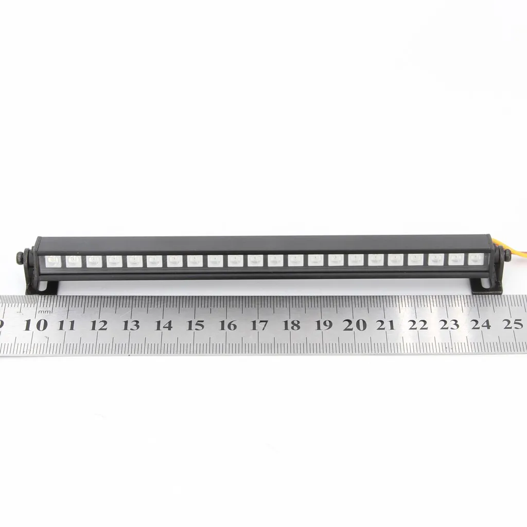 16/22LED Metal Multi-Mode Colorful Roof Lamp Light Bar for 1/10 RC Crawler Car Axial SCX10 90046 D90 Traxxas TRX-4 Upgrade Parts