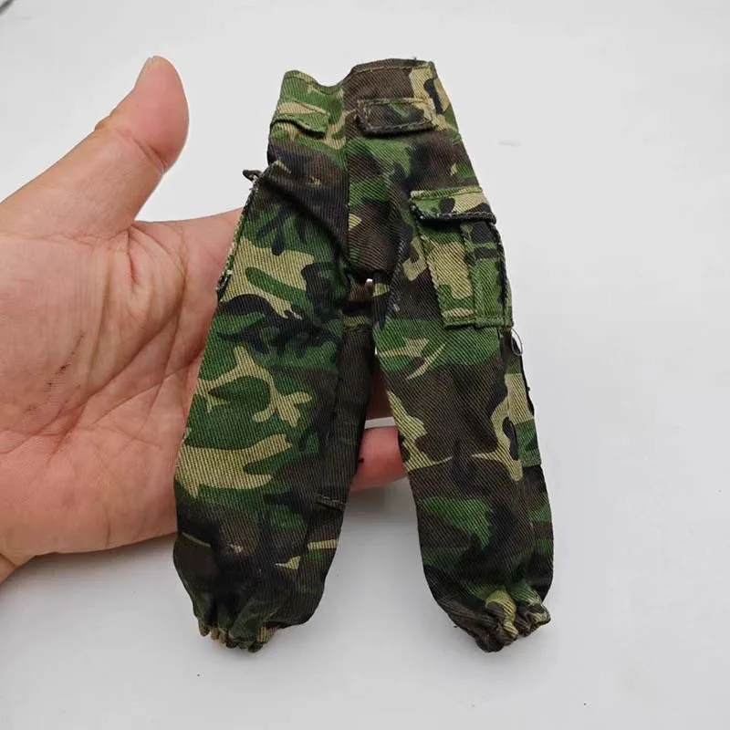 1/6 Schalen Ons Een Militaire Gevechtsbroek Met Een Kniecamouflage Jungle Broekmodel Voor 12 Inch Actiefiguurspeelgoed