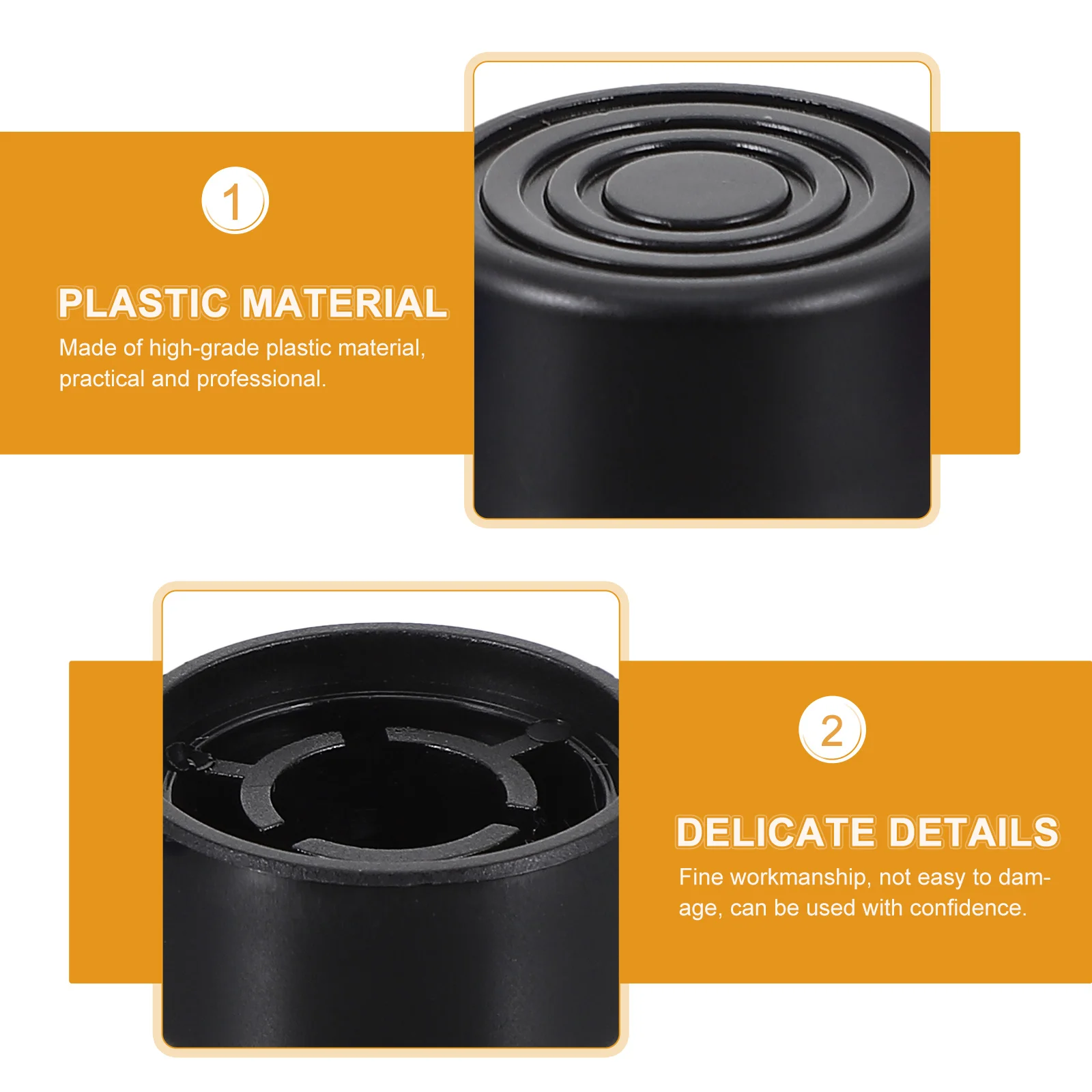 

6Pcs Guitar Pedal Foot Caps Anti-Slip Protective Plastic Covers Suitable for Guitar Effectors Practice and Performance