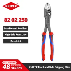 KNIPEX 82 02 250 TwinGrip Front and Side Gripping Plier with Push Button Adjustment 250mm Multifunctional Electrical Pliers