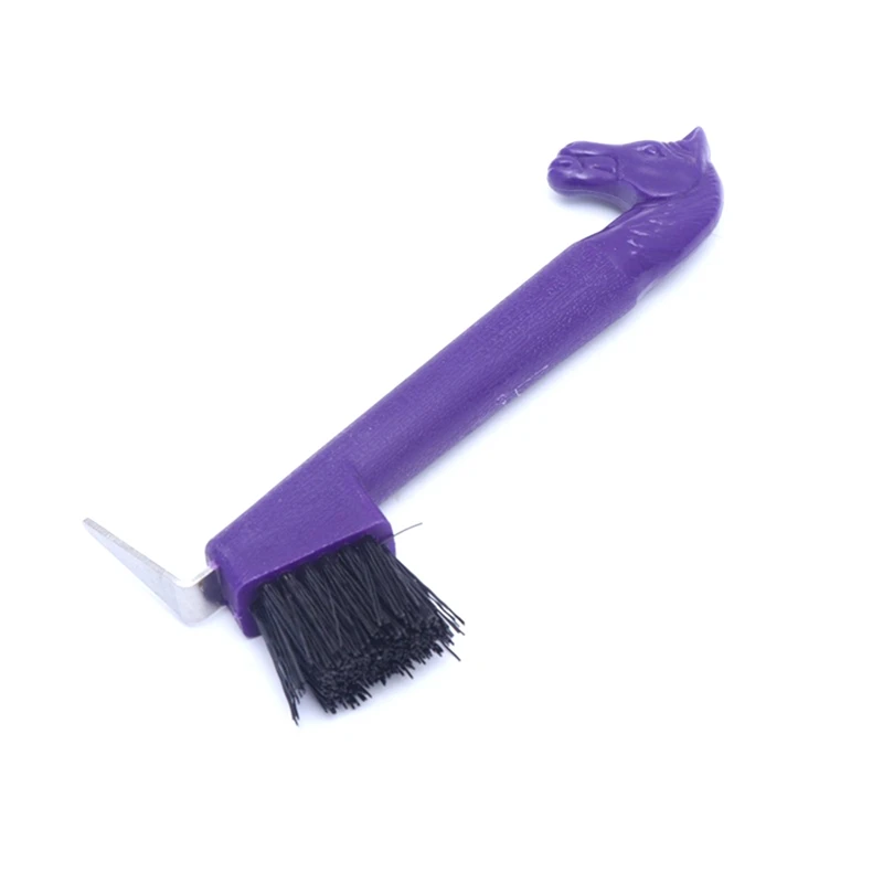 3Pieces Horse Hoof Pick Brush Set With Long Handle, Portable Hoofpick, Random Colors, Easy To Use