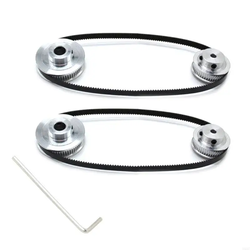 H58C Aluminum Timing Pulleys Synchronous Wheel with 20&36 Teeth and 200mm Belt