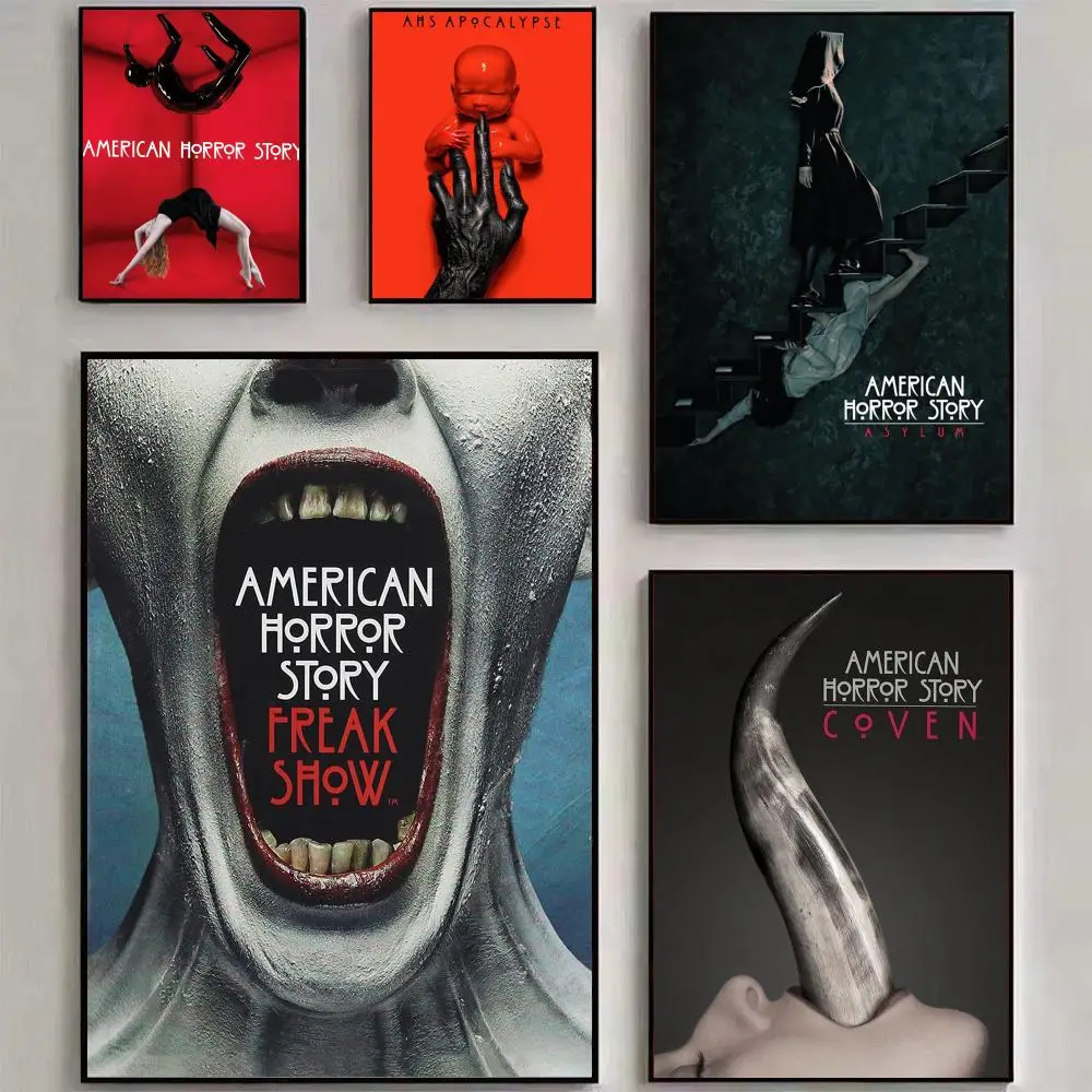 Pôster de TV American Horror Stories, arte impressa para parede, adequada para sala de estar, quarto, bar, sala de estar, decoração de casa, presente