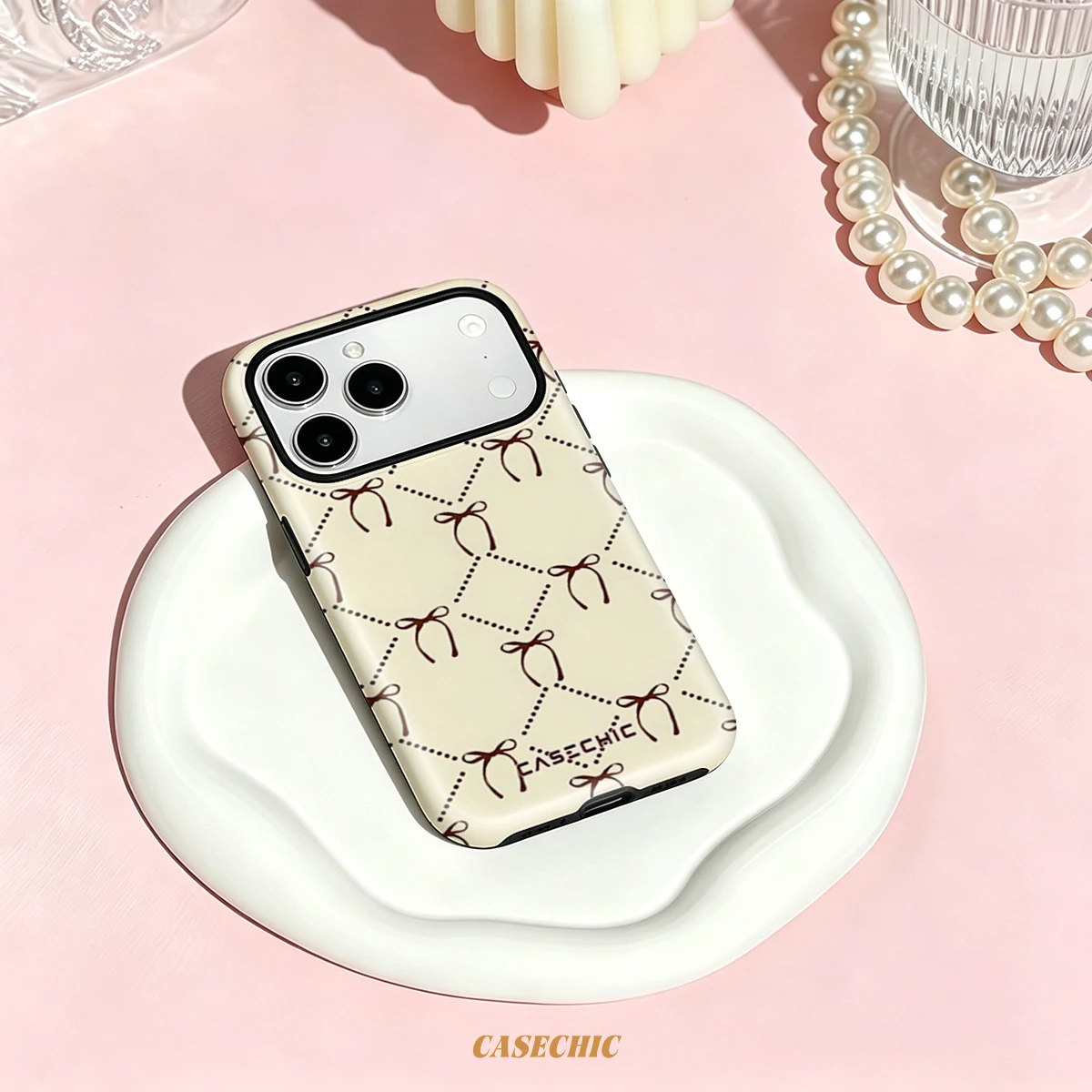 Bruine basis roze daisy voor 2 - Phone Cases Brown recensie en prijs