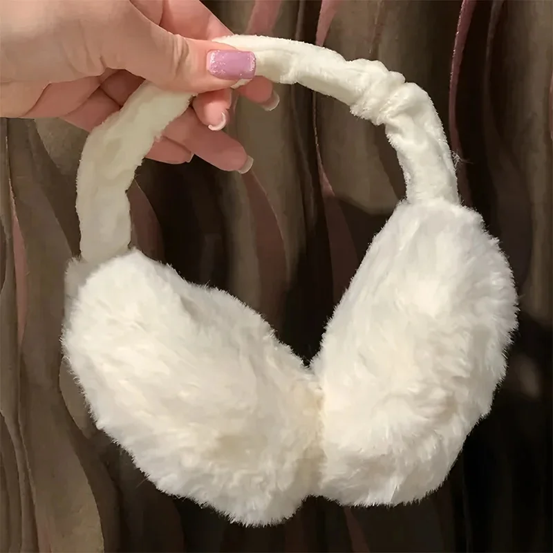 1/4pcs Solid Soft Plush Ear Autumn Winter Earmuffs Women Men Warm Cute Ear Muffs Outdoor Cold Protection Ear-Muffs Ear Cover