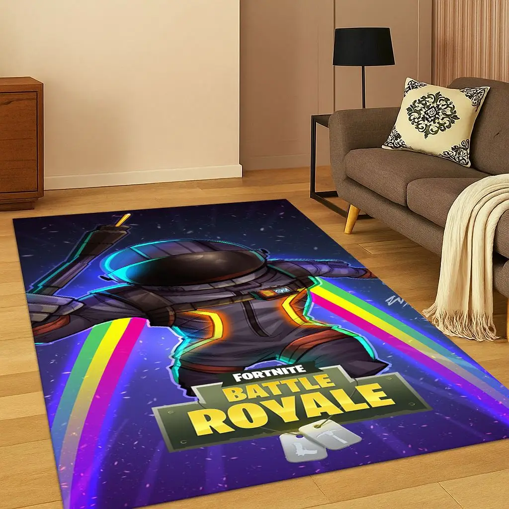 ثلاثية الأبعاد F-Fortnite لعبة الكرتون السجاد البساط لغرفة النوم غرفة المعيشة أريكة ممسحة ديكور المنزل ، أطفال منطقة اللعب البساط عدم الانزلاق هدية الكريسماس #4