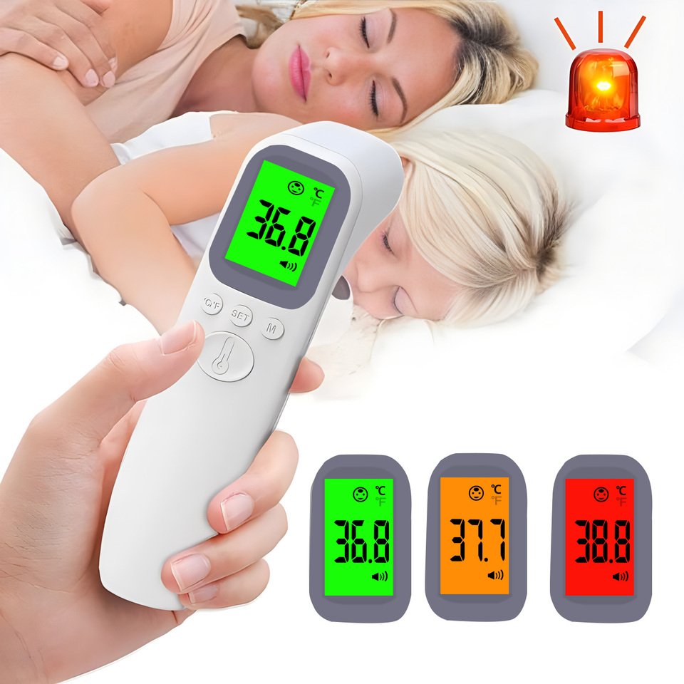 Forehead Digital Thermometer Non Contact Infrared Medical Thermometer Body Temperature Fever Measure Tool for Baby Adults 