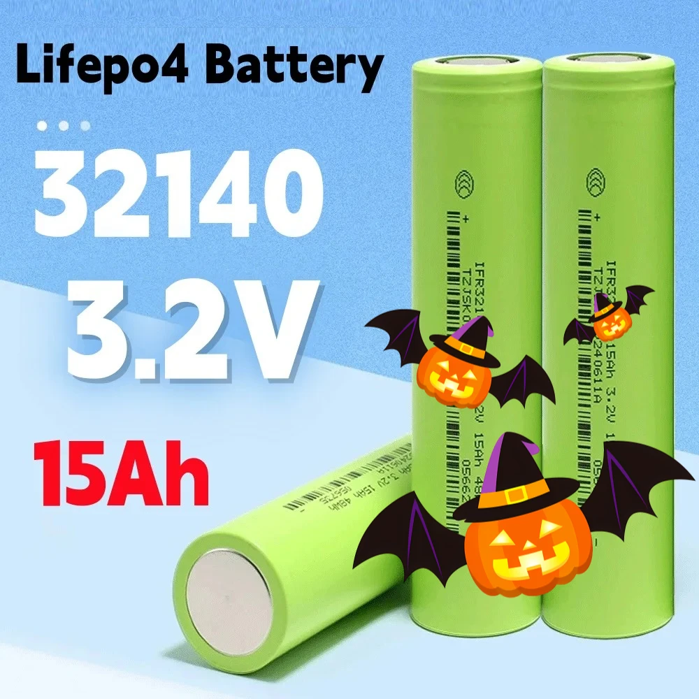 

32140 3.2V15Ah LiFePO4 15000mAh Battery DIY 12V 24V High-Power Electric Sightseeing Car Golf Car Electric Tool Battery Pack
