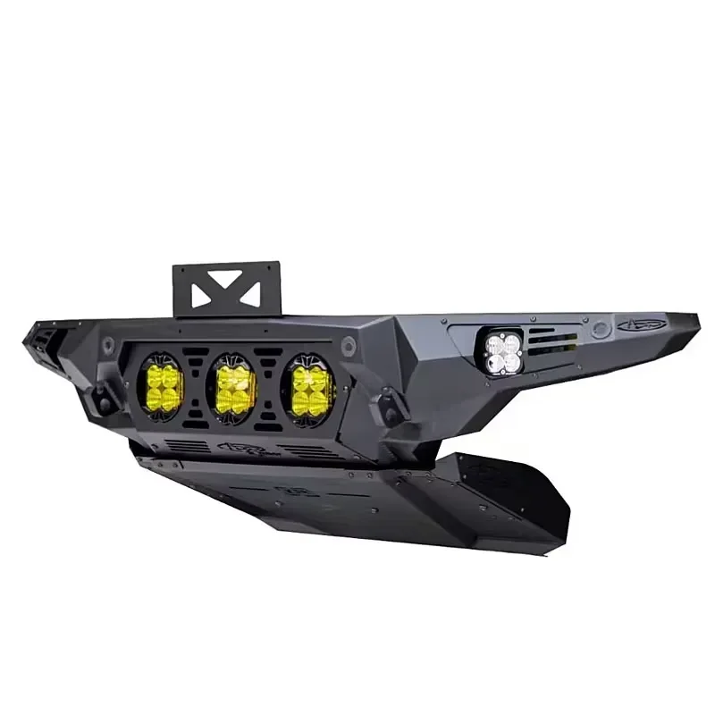 for Vipera High Strength Steel Front Bumper with Tow Hook Bolt On Off Road 4X4 for 2021 and Newer Mustangs