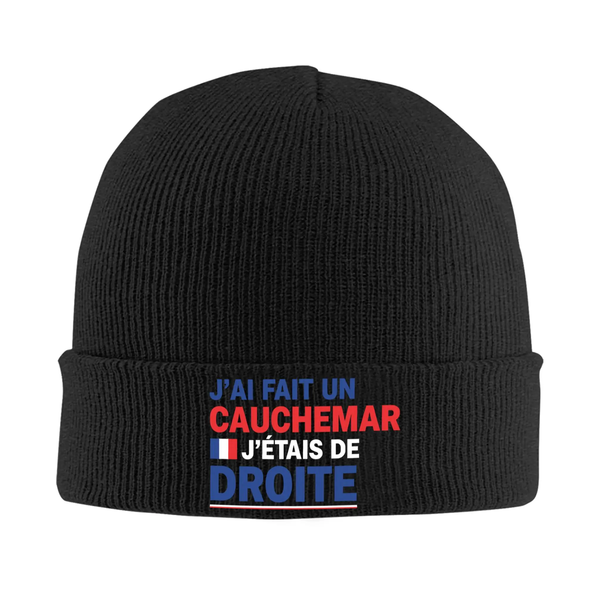 France I Have Made A Nightmare I Was Right Knitted Hat Autumn Winter Beanies Baggy Humour Cap Men Women Acrylic Fashion Skullcap