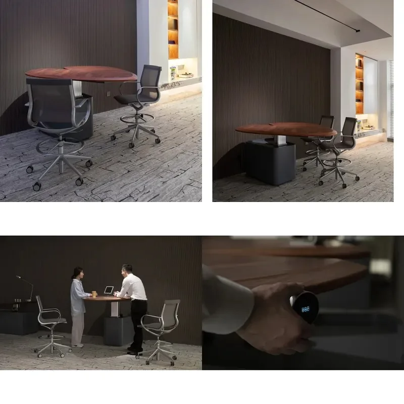 Solid Wood Conference Table Modern Eco Friendly Durable Meeting Desk for Home Office Commercial Use