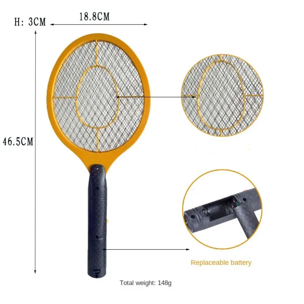 Plastic Electric Fly Insect Racket Mosquito Wasp Portable Zapper Killer Red Yellow Blue Green Mosquitos Killer Outdoor Indoor