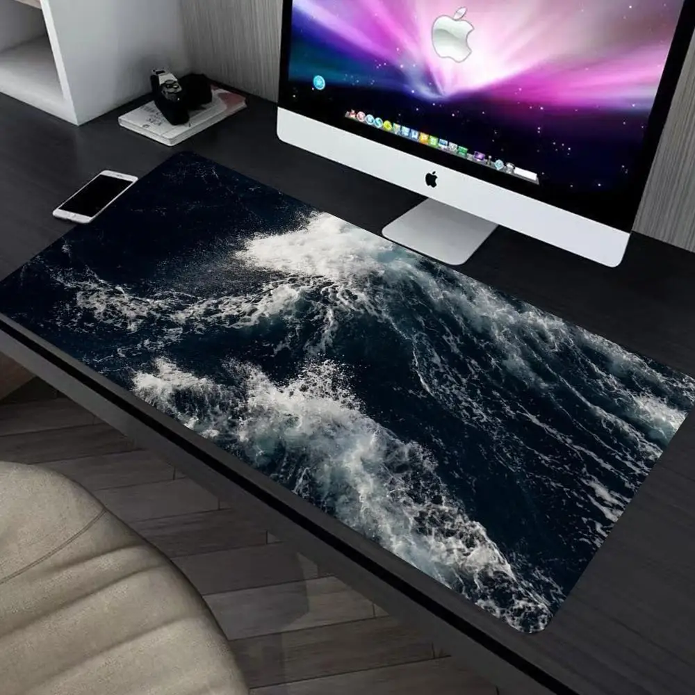 

Waves Mouse Pad large keyboard mouse desk pad non-slip rubber gaming mouse pad laptop mouse carpet