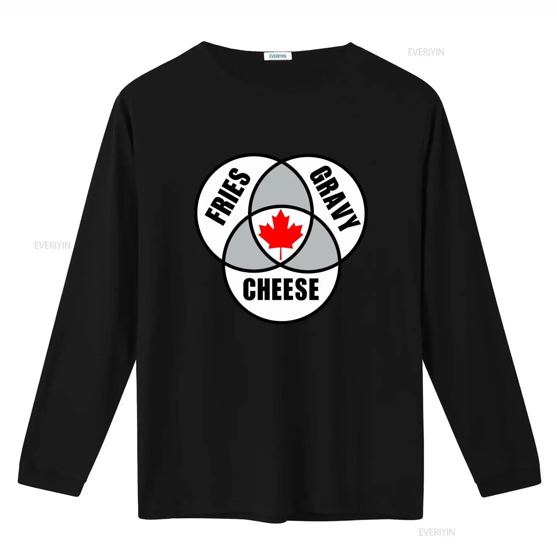 Canadian Poutine Inspired T Shirt with Fries Gravy Cheese and Maple Leaf Design vintage Washed Comfortable Casual Slightly