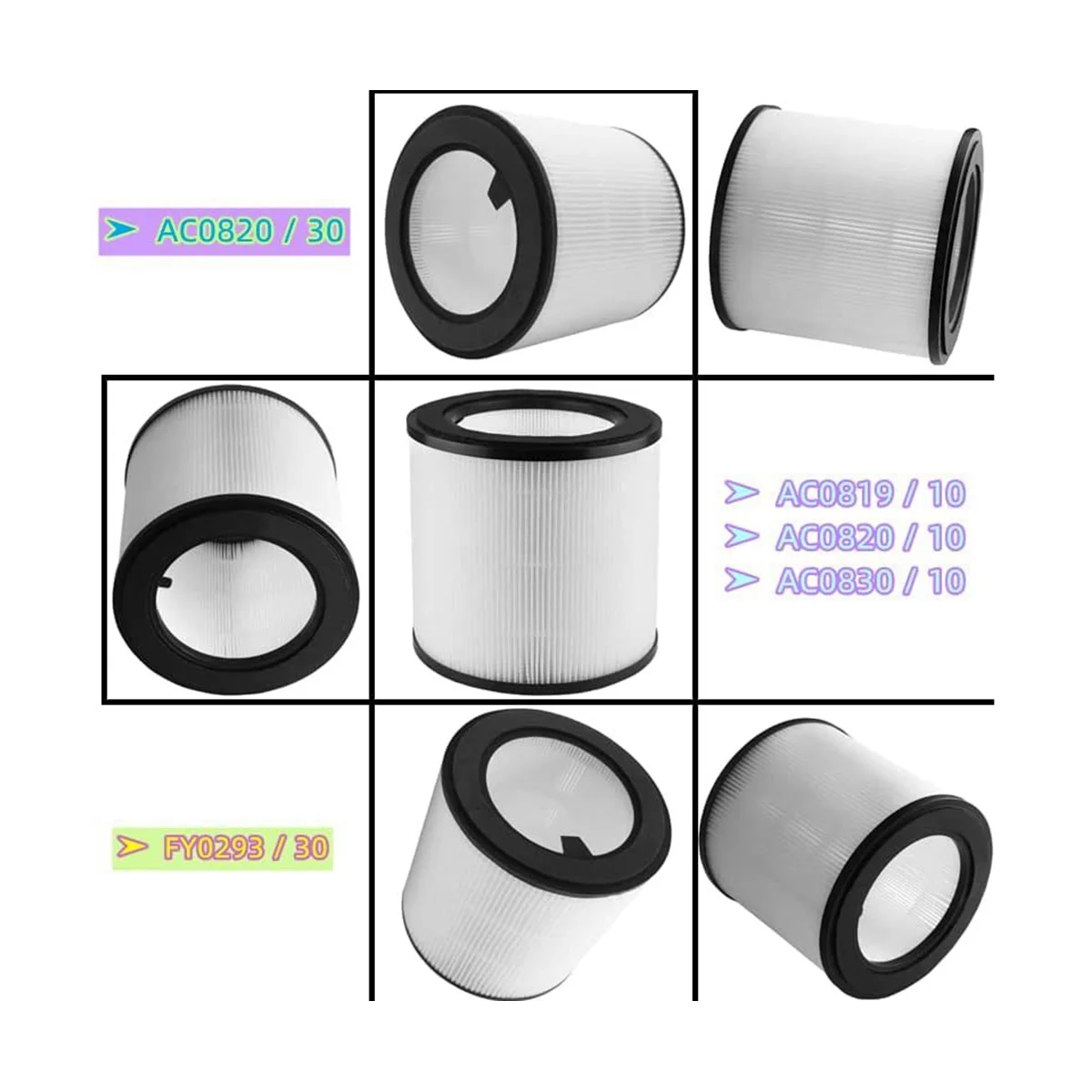 1 pz filtro per Philips FY0293/30/AC0820/AC0830/ACO819/AC0820/AC0830 filtro purificatore d'aria parte di ricambio professionale