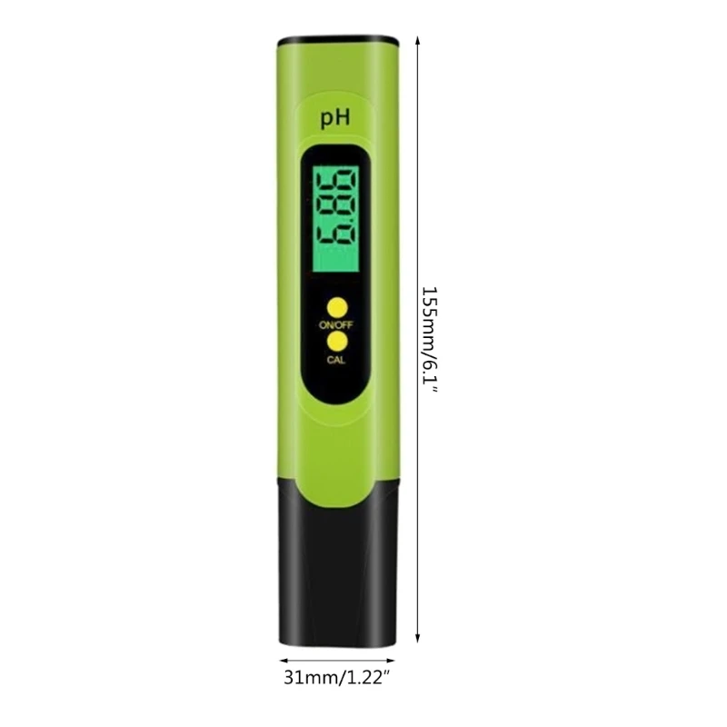 PH Pen Waterproof Pocket Tester, Easy Calibration, Sensitive Probe for Improved Accuracy Durability for Hydroponics