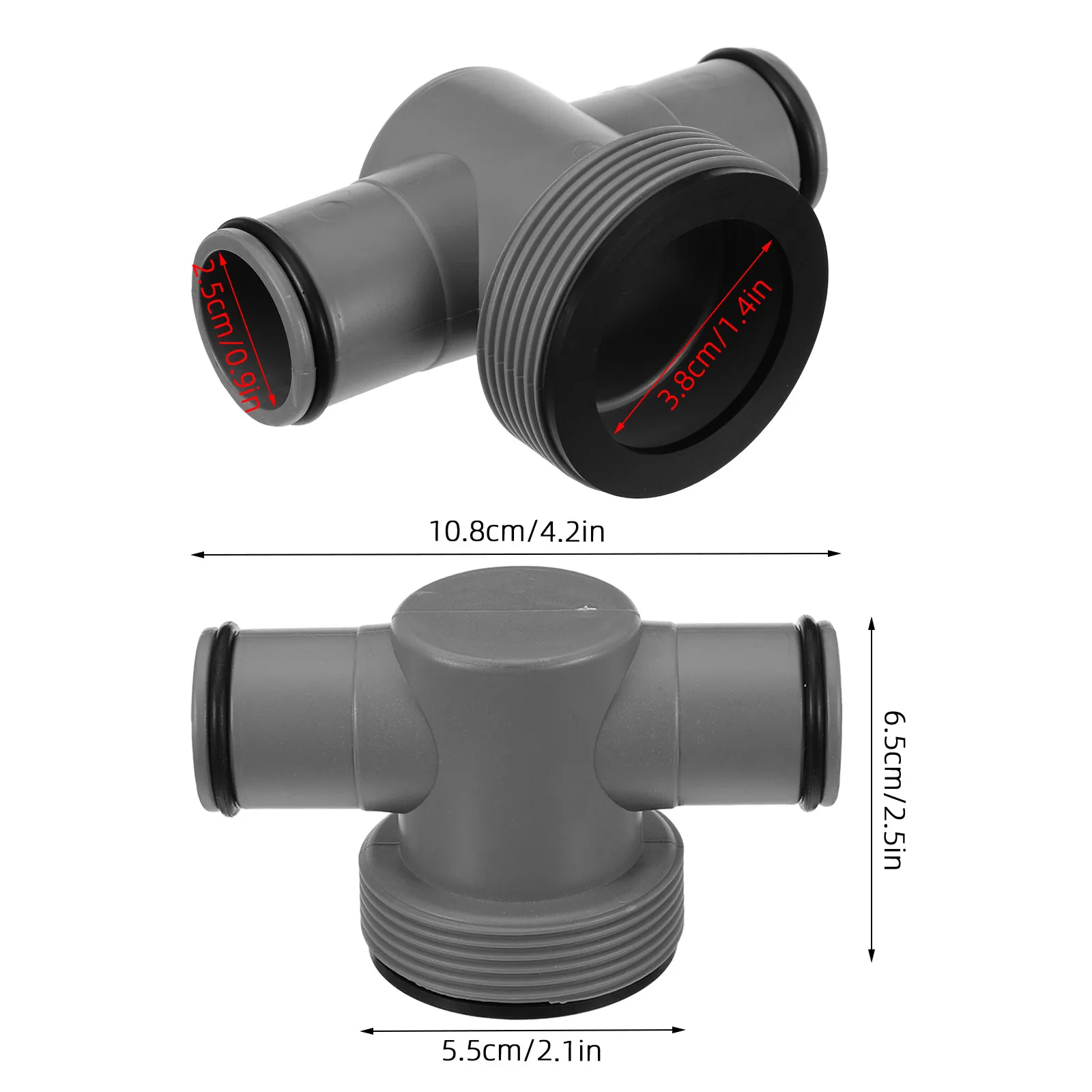 Plastic Push Fit Hose Connector for Drip Irrigation System Micro Tubing Garden Watering Soft Pipe Fitting Easy Install