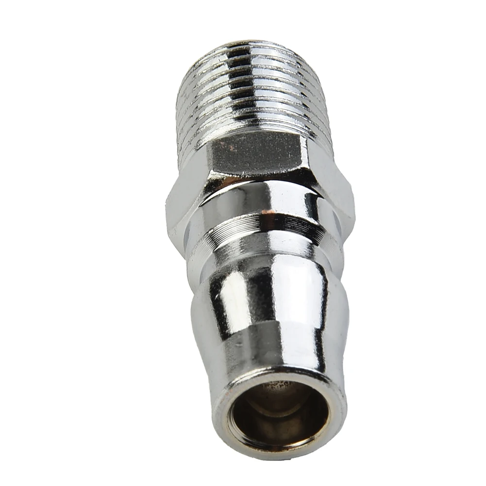 1pc Coupler 1/4inch Male Thread Pneumatic Fitting Coupling Connector Air Hose Pipe Coupler For Air Compressor Pneumatic Part