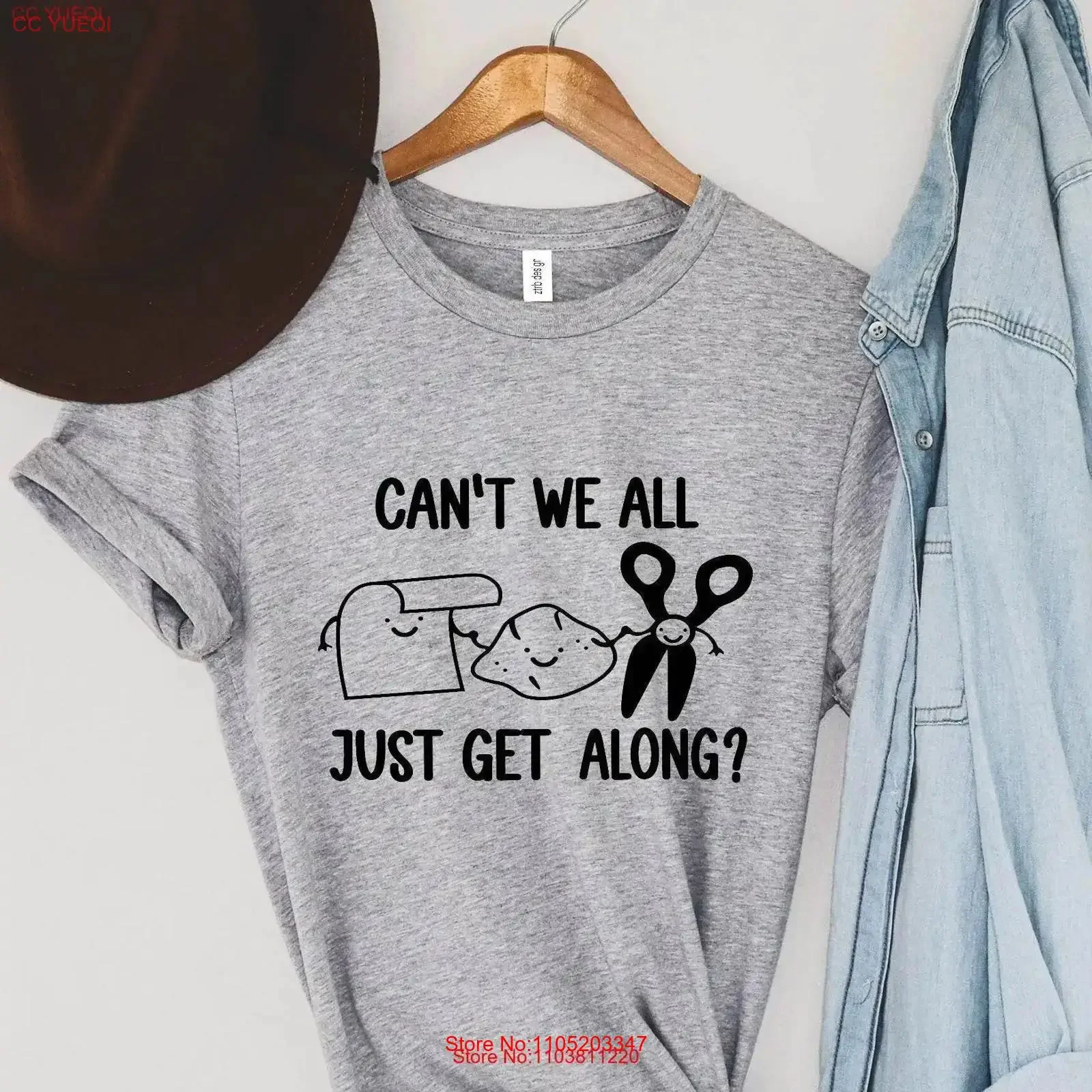 

Rock Paper Scissors Matching Family T Shirt Halloween School Costumes and Friend Group vintage Washed streetwear