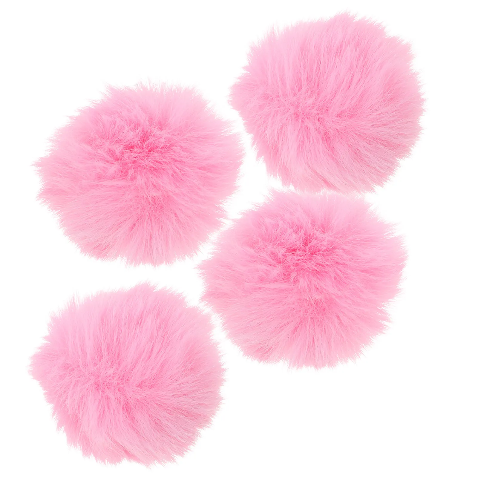 4Pcs Microphone Wind Muff Pink Clip-on Lapel Microphone Cover Windproof Noise Cancelling Lavalier Windscreen Podcast Outdoor