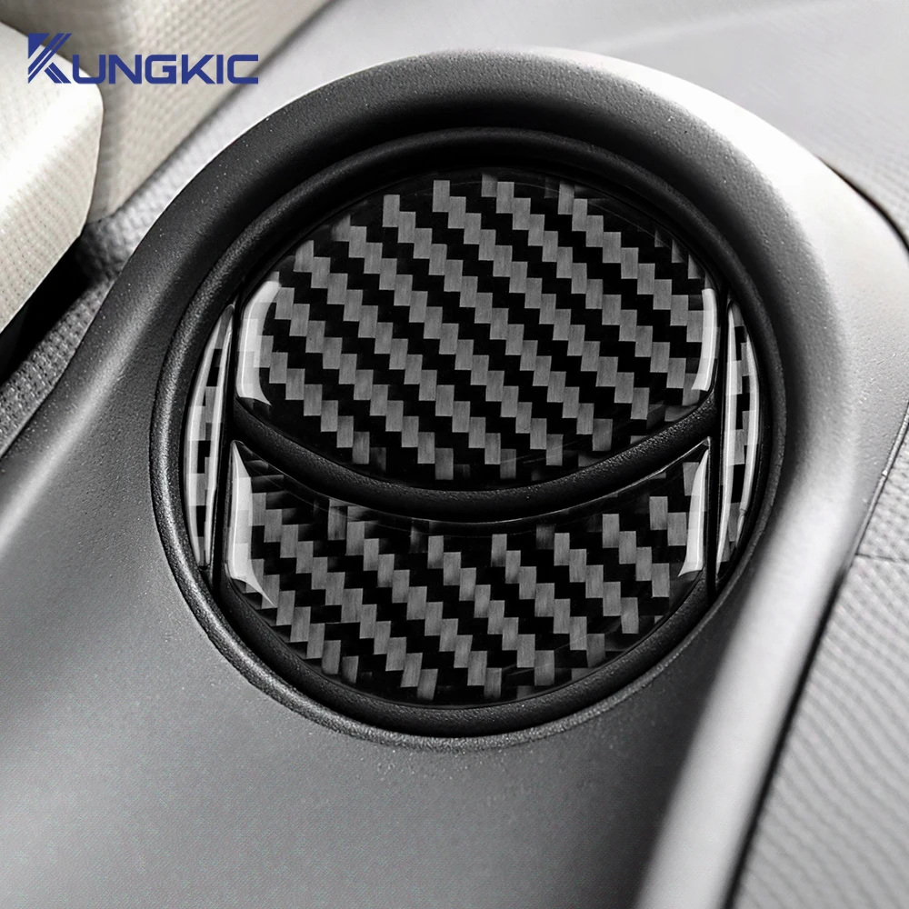 For Toyota Yaris 2006 2007 2008 2009 2010 2011 Real Soft Carbon Fiber Sticker LHD RHD Car lnstrument Panel Air Vent Trim