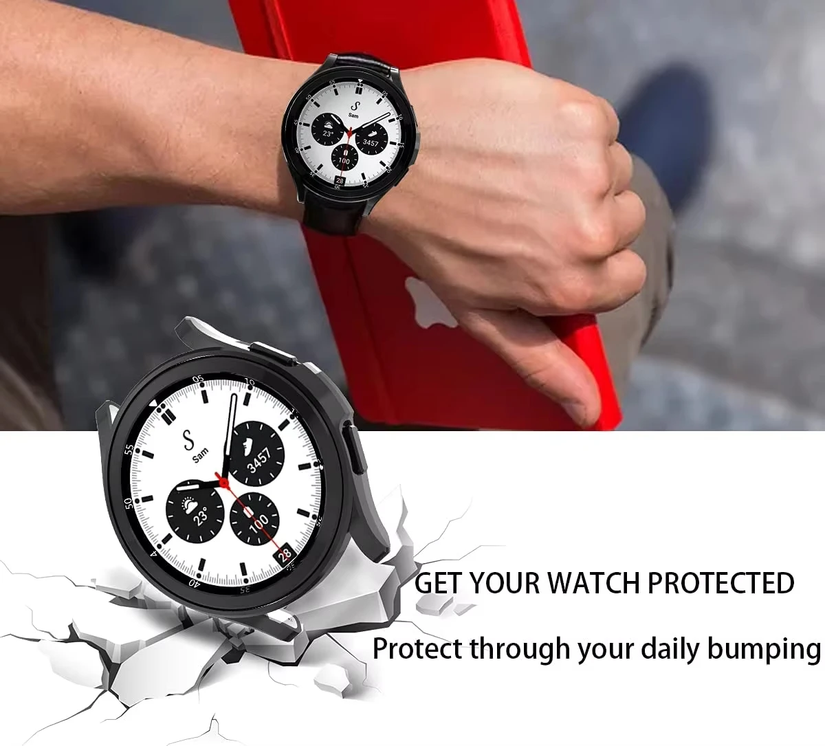 Case For Samsung Galaxy Watch 4 Classic 42mm 46mm Hollow Shell Fall Prevention Bumper Protector Cases 4Classic Watch Accessories image 3