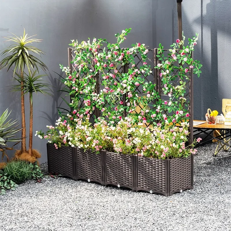Pergola Bracket Vegetable Pot Roof Balcony Planting Box Special Pot for Garden Outdoor Plant Support