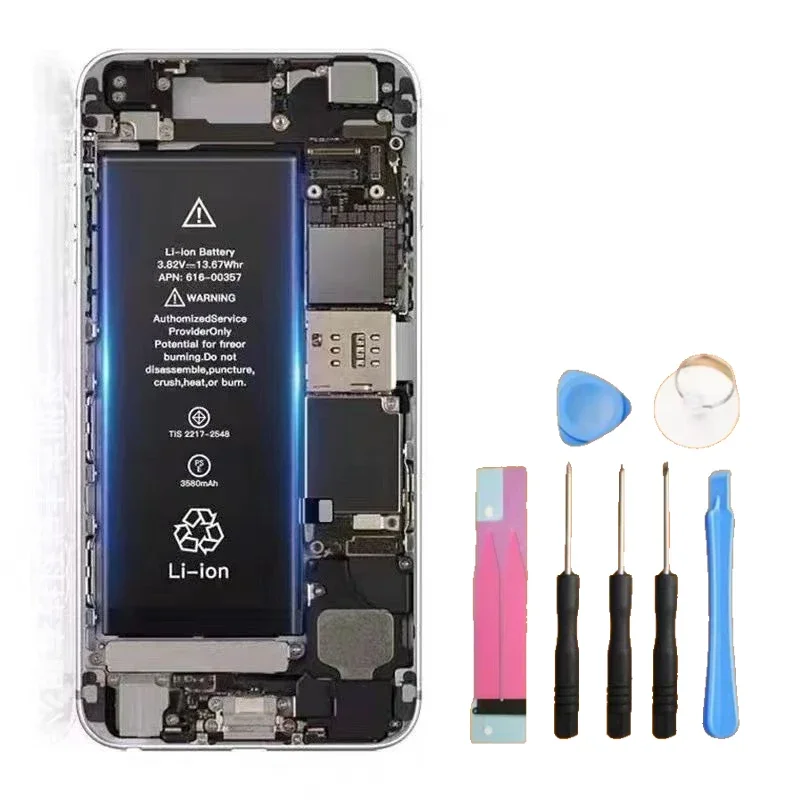 Batería de repuesto para iPhone 14 13 12 11 Pro Max X XS XR XSMAX 5S 6 6S 7 8 Plus 7p Batería de capacidad para Apple 3