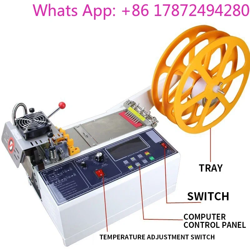 

Автоматическая компьютеризированная машина для резки лент: холодная и горячая резка, резка молний, велкро, автоматическая резка лент, резка эластичных лент
