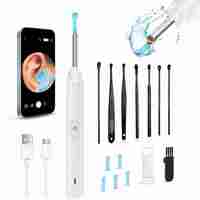 Ear Wax Remover with HD Camera, LED Light, Works with All Phones, Gentle & Safe Ear Cleaner for Home Use – Smart Ear Wax Remover
