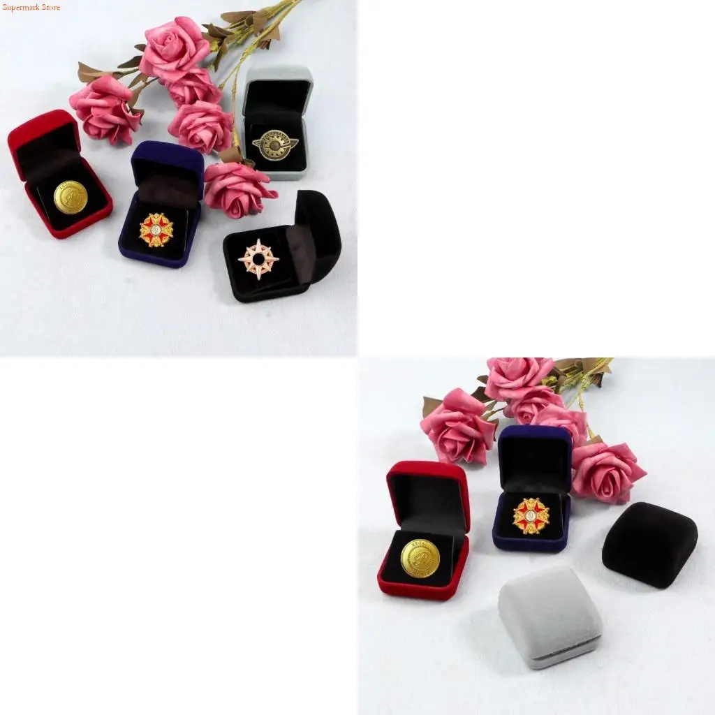 Q5WE Medals Case Jewelry Gift Box Display Case for Medallions Medals Jewelry