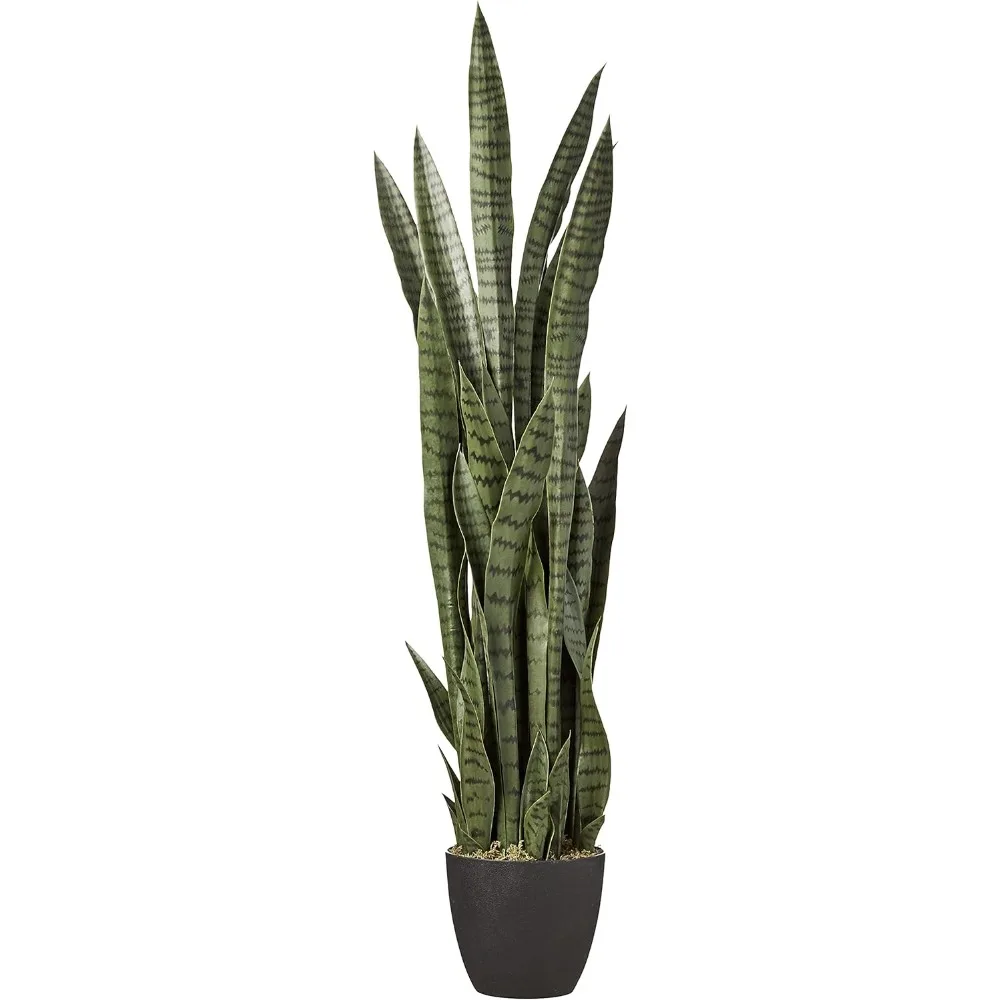 46” Sansevieria Artificial Silk Plants Green, living room decoration , home decor