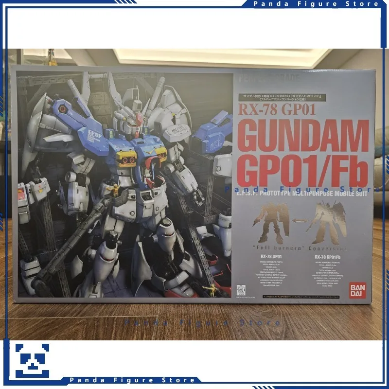 Bandai PG 1/60 RX-78 GP01 Fb Gundam Prototype Unit 1 Action Figure Gunpla Boys Toy Mecha Model Anime Gift Assembly Kit