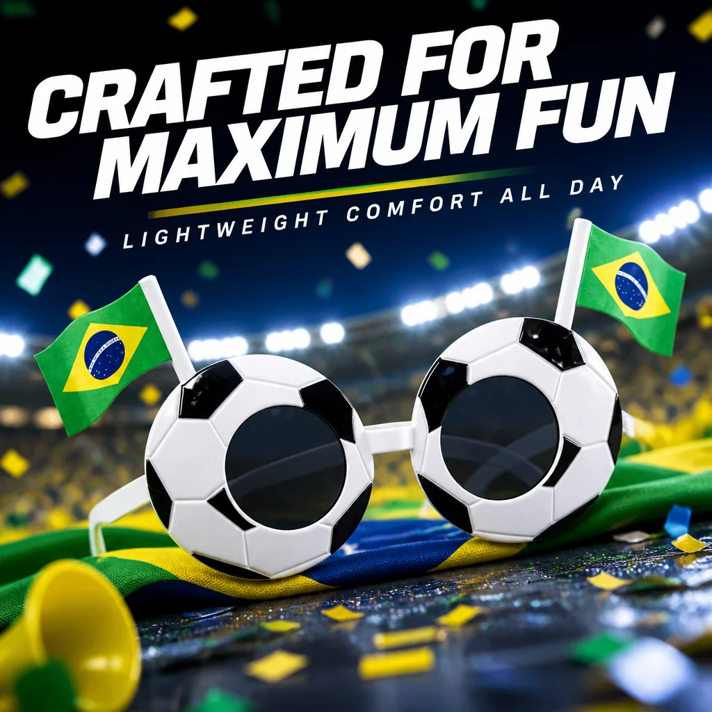 1pc National Flag Soccer Sunglasses 2026 Major Soccer Match Fan Sunglasses Football Party Glasses Gift for Sports Fans Boyfriend