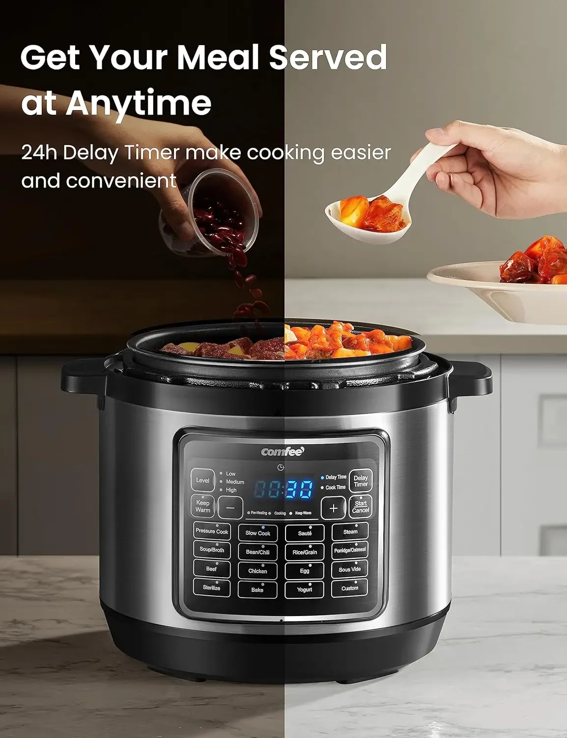 ’ 16 in 1 Electric Pressure Cooker Instant Multi Cooker Olla de Presion Non-Stick Pot Yogurt Maker Rice Slow Sauté